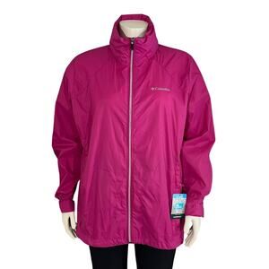 NWT Columbia Womens Switchback III Jacket Pink Plus Size 1X